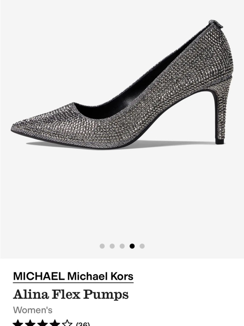 MICHAEL Michael Kors Alina Flex Pointed-Toe Pumps in Anthracite